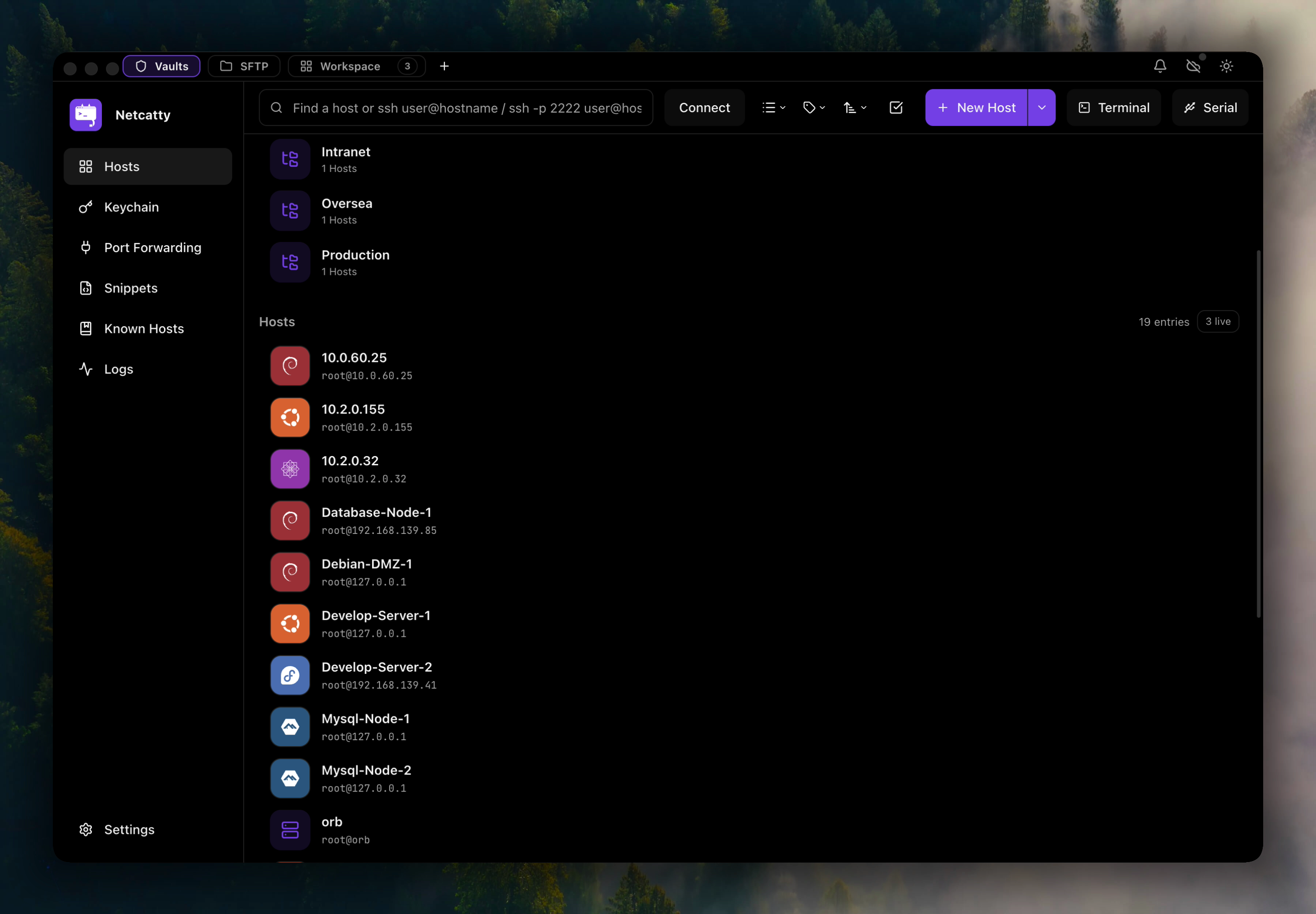 Vault List View