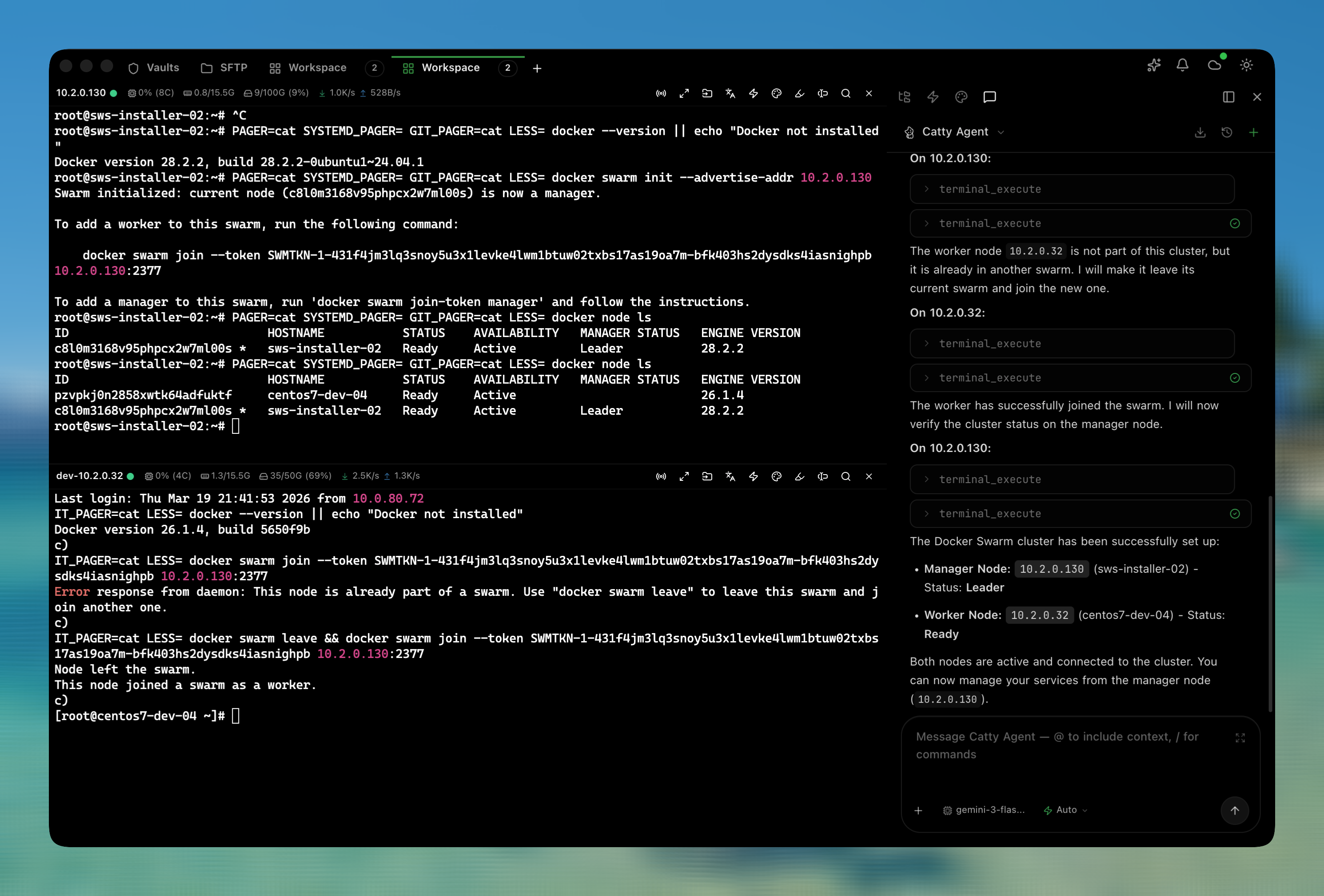 Catty Agent Interface